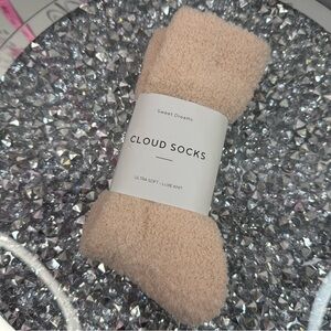 Cloud Socks ultrasoft, sweet dreams, light, pink, Plush Cozy Socks - Peach